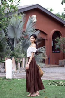 BRIANNA FRONT SPLIT TOP (EYELET)
