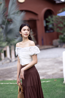 BRIANNA FRONT SPLIT TOP (EYELET)