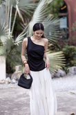 EMA ONE SHOULDER TOP (BLACK)