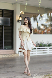 SHAE OFF SHOULDER TOP (YELLOW)