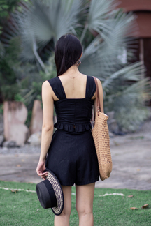 SASHA SWEETHEART RUFFLES TOP (BLACK)