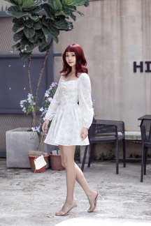 NEVAEH SWEETHEART MINI DRESS (FLORAL)