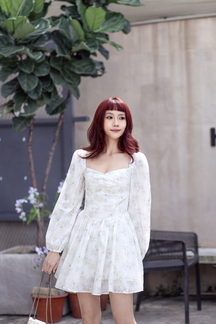 NEVAEH SWEETHEART MINI DRESS (FLORAL)