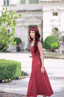 RAFFINA SWEETHEART CROP TOP (OLD ROSE)