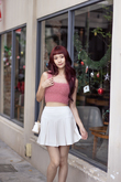DOVIE CAMI KNIT CROP TOP (PASTEL ROSE)