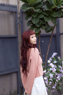 LEILANI BUTTON FRONT CARDIGAN (TANGERINE)