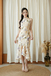 LINA CHEONGSAM MIDI DRESS (YELLOW FLORAL)