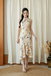 LINA CHEONGSAM MIDI DRESS (YELLOW FLORAL)