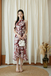 LINA CHEONGSAM MIDI DRESS (RED FLORAL)