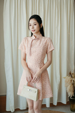 LENNICE CHEONGSAM MINI DRESS (PINK)