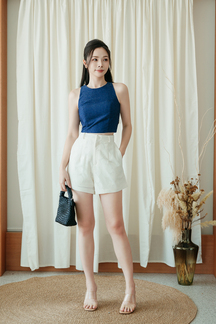 VENN HIGH WAISTED SHORTS (CREAM FLORAL)