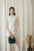 TATIANA CHEONGSAM TOP (CREAM LACE)