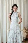BENNY MAXI CHEONGSAM DRESS (FLORAL)