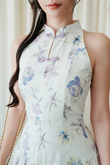 BENNY MAXI CHEONGSAM DRESS (FLORAL)