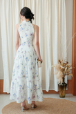 BENNY MAXI CHEONGSAM DRESS (FLORAL)