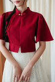 VANYA CHEONGSAM CROP TOP (RED)