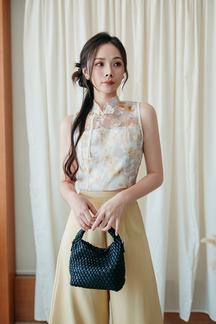 RUYI CHEONGSAM CROP TOP (FLORAL)