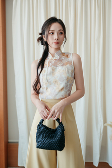 RUYI CHEONGSAM CROP TOP (FLORAL)