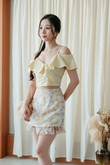 REECE RUFFLES SKORT (FLORAL)