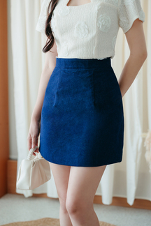 DEANNE HIGH WAIST SKORT (BLUE)