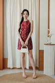 HAYZEE HALTER NECK DRESS (RED)