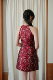 HAYZEE HALTER NECK DRESS (RED)
