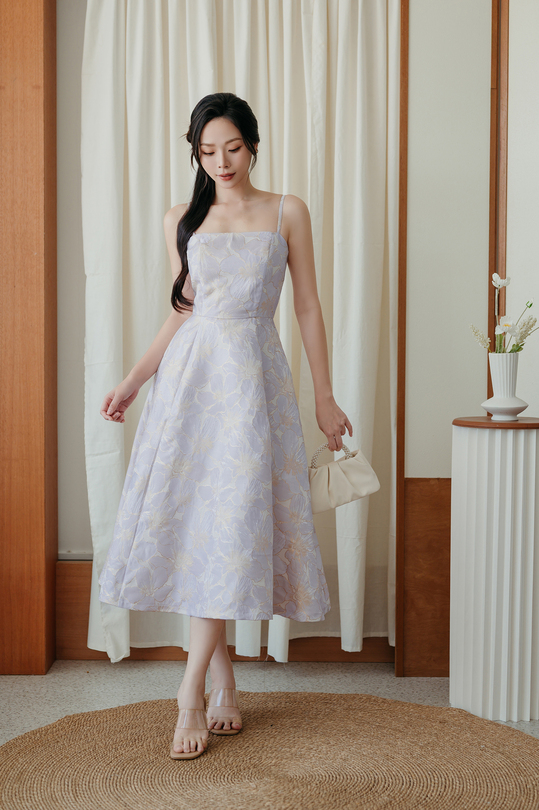WHITNIE CAMI MIDI DRESS (LIGHT PURPLE)