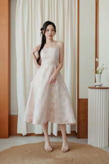 BACKORDER WHITNIE CAMI MIDI DRESS (LIGHT PINK)