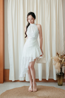 AIRI ASYMMETRICAL CHEONGSAM (WHITE)