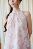EFFIE CHEONGSAM DRESS (PINK FLORAL)