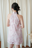 EFFIE CHEONGSAM DRESS (PINK FLORAL)