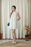 EFFIE CHEONGSAM DRESS (CREAM)