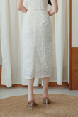 SOREN ZIPPER SIDE SPLIT SKIRT (CREAM) SOREN ZIPPER SIDE SPLIT SKIRT (CREAM)
