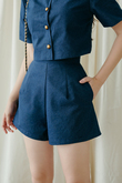 SHERN HIGH WAISTED SHORTS (JEAN BLUE) SHERN HIGH WAISTED SHORTS (JEAN BLUE)