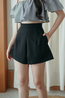 AVIN HIGH WAISTED SHORTS (BLACK1)