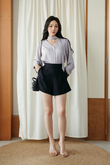 SAILOR LONG SLEEVES BLOUSE (GREY)