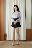 SAILOR LONG SLEEVES BLOUSE (GREY)