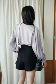 SAILOR LONG SLEEVES BLOUSE (GREY)