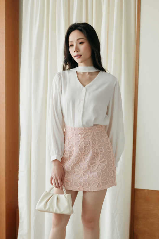 SAILOR LONG SLEEVES BLOUSE (WHITE)