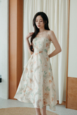 RENEE CAMI MIDI DRESS (FLORAL)