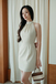 ROSSY HALTER NECK MINI DRESS (BEIGE)