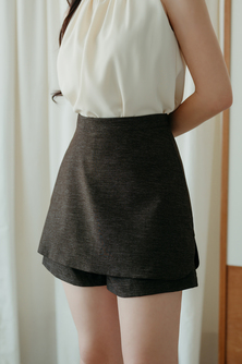 BEAU HIGH WAISTED SHORTS (BROWN)