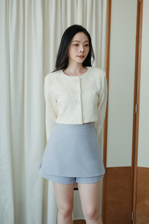 BEAU HIGH WAISTED SHORTS (LIGHT BLUE)