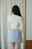 BEAU HIGH WAISTED SHORTS (LIGHT BLUE)