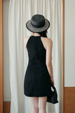 HAYZEE HALTER NECK DRESS (BLACK1)