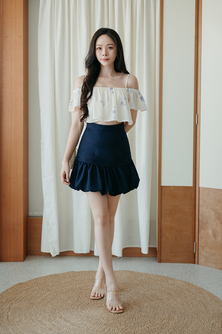 GRACEN COLD SHOULDER CROP TOP (FLORAL2)