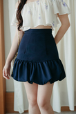 SIA HIGH WAISTED BALLOON SKORT (DARK BLUE)