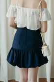 SIA HIGH WAISTED BALLOON SKORT (DARK BLUE)