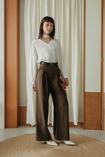 FELIS HIGH WAISTED PANTS (BROWN)