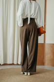 FELIS HIGH WAISTED PANTS (BROWN)